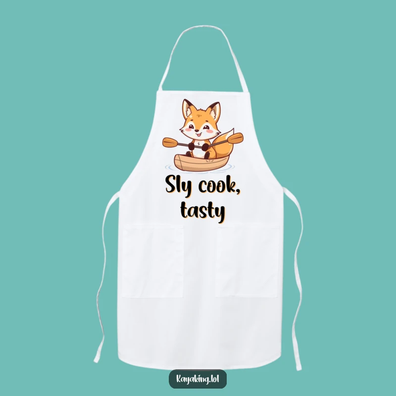 Funny Fox Kayak Apron: Sparkling Chef's Helper Gift