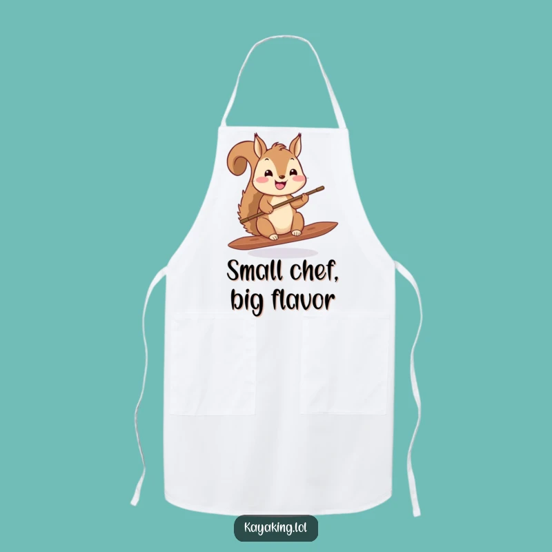 Funny Squirrel Paddling Apron: Cook with Tiny Adventure and Big Smiles
