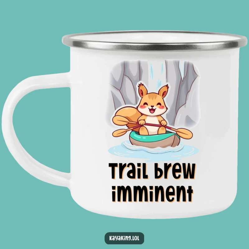 Durable Funny Squirrel Kayak Camping Mug: Your Adventure Buddy for Hot Drinks