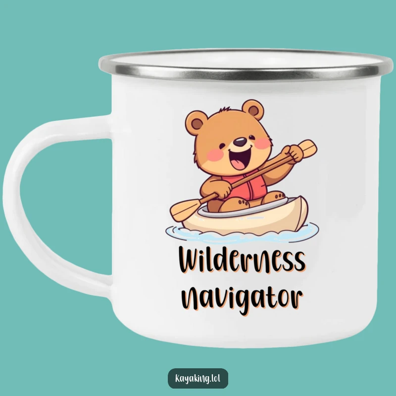 Funny Excited Bear Kayak Camping Mug - Wild Outdoor Gift