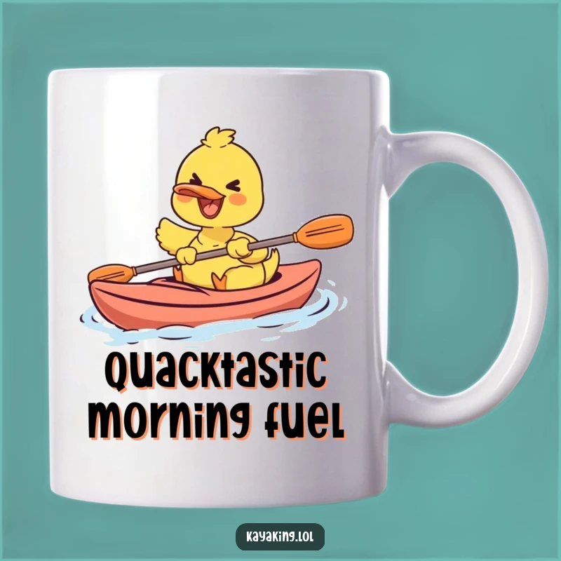 Funny Kayak Duck Mug A Happy Paddler Perfect Gift for Bird Lovers