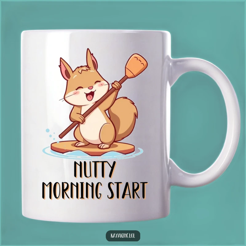 Funny Squirrel Paddle Mug: Determined Fun, Perfect Funny Gift