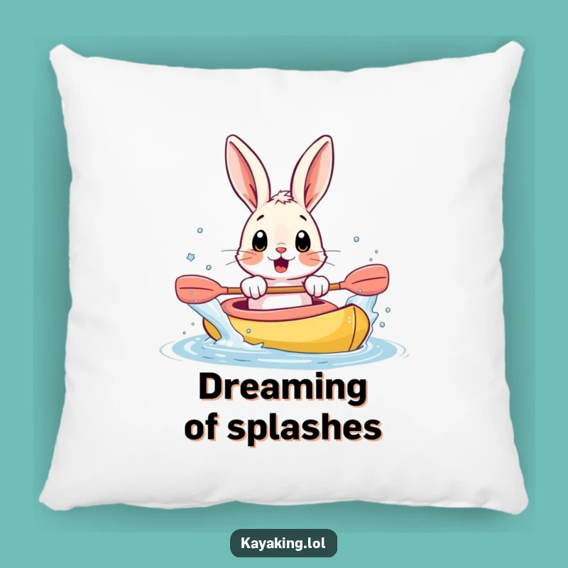 Funny Bunny Kayak Pillow: Cozy Up With A Splashy Surprise