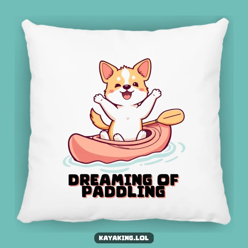 Funny Dancing Dog Kayak Pillow: Cuddle Up with Water Fun
