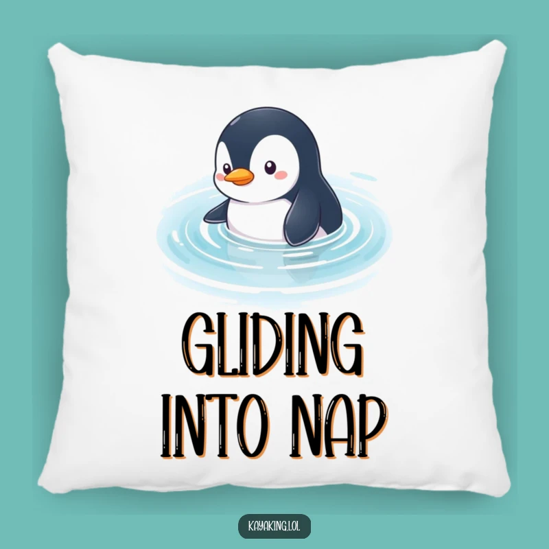 Funny Penguin Glide Pillow: Cuddle Up for Exploration! This Curious Pillow is a Wonderful Funny Gift!