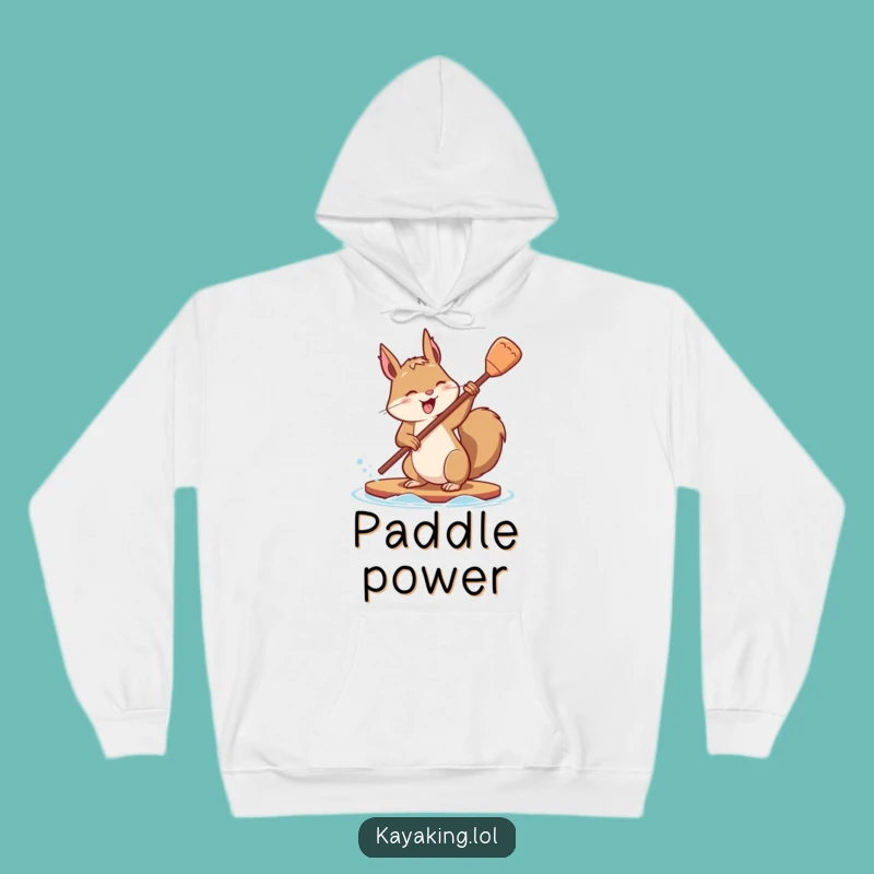 Cozy Funny Squirrel Paddle Hoodie: Warm Determination, Great Funny Gift