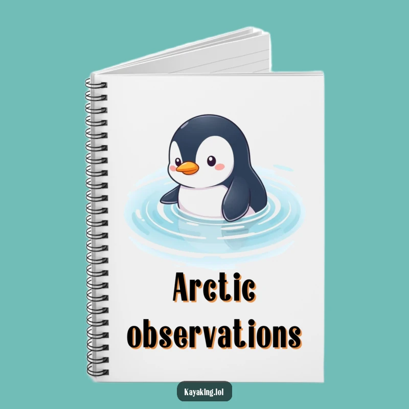 Funny Penguin Glide Notebook: Jot Down Explorations with this Curious Penguin, an Excellent Funny Gift!