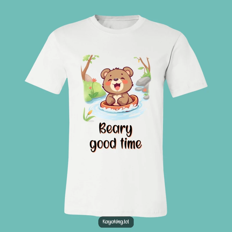 Funny Bear Cub Stream T-Shirt: Laughing Cub Tee, Ideal Funny Gift