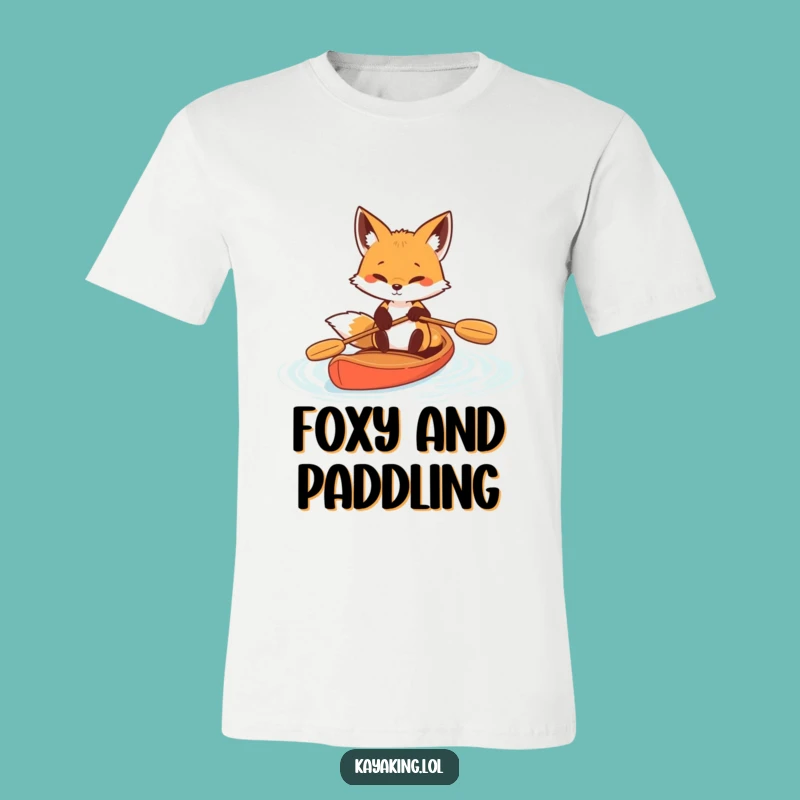 Funny Determined Fox Paddle T-Shirt: Show Your Vigorous Spirit Hilariously