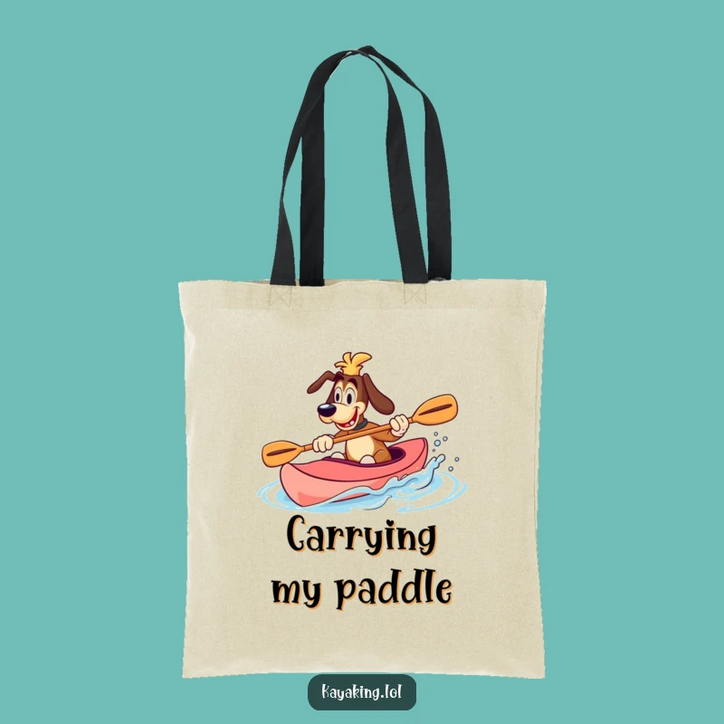 Funny Dog Kayak Tote: Carry Your Adventures with Canine Charm